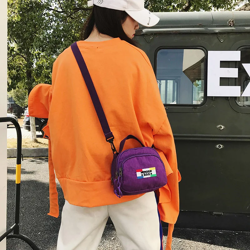 MENGHUO Small Shoulder Bags Female Solid Zipper Luxury Women Designer Flap Mini Nylon Summer Beach Crossbody Bag Sac A Main 2018 (36)