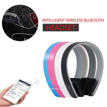 

BQ618 Wireless Bluetooth 4.1 EDR Smart Headset Headphone with MIC Support 3.5mm Stereo Audio Handsfree for Phone Tablet PSP