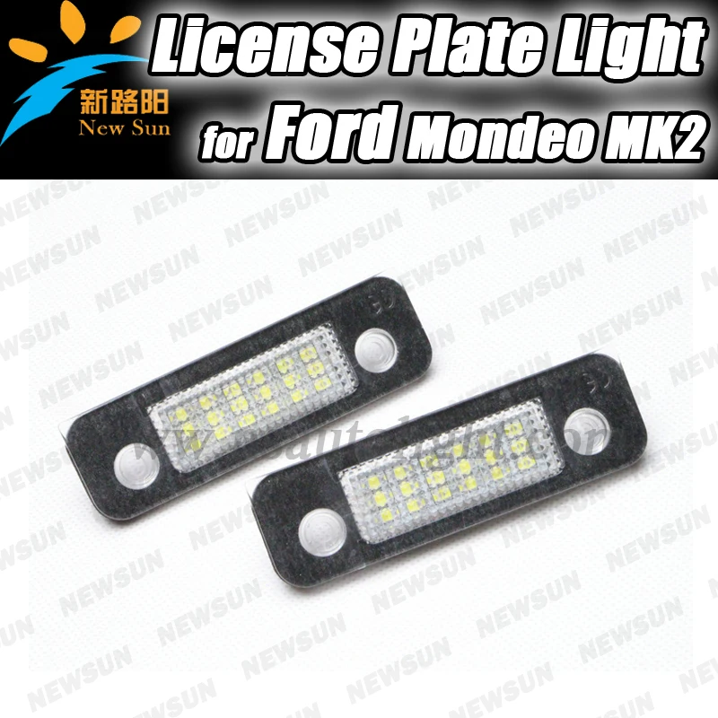 

2X High Power Led Car Light White 18 SMD LED License Plate Light Lamp Bulbs For FORD Focus 5d(09-) Mondeo(08-) Ford Fiseta etc