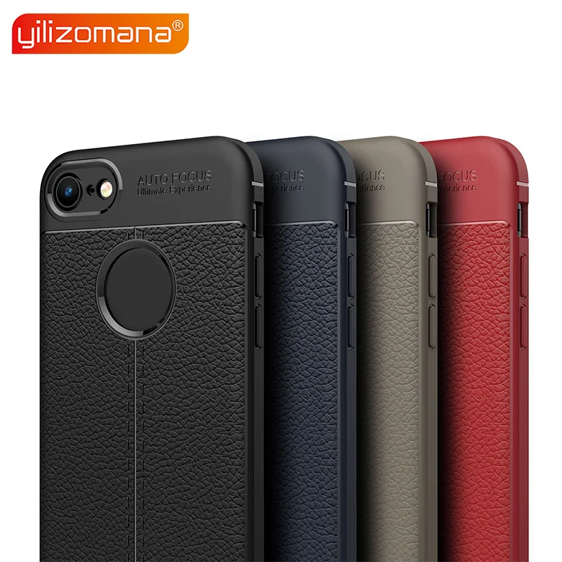 

YILIZOMANA Lichee Pattern Phone Case TPU UnBreak Business Style Back Cover for Apple iPhone 5 S 5S SE 6 6S Plus 7 8 X XS Max XR