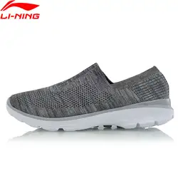 Li-Ning Для мужчин прогулочная обувь легко Уокер свет Вес подушки дышащие кроссовки с подкладкой спортивная обувь AGCM101 YXB061