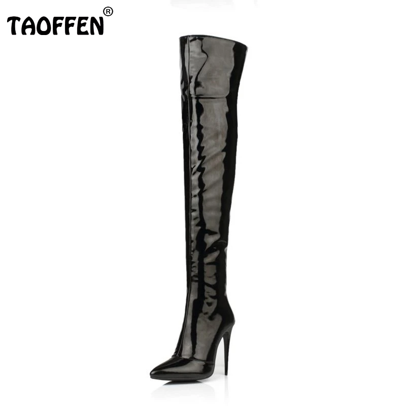 

Plus Size 33-43 Botines Female Winter Boots Women Shoes Over Knee High Thigh Boots High Heel Suede Boots Botas Mujer Femininas