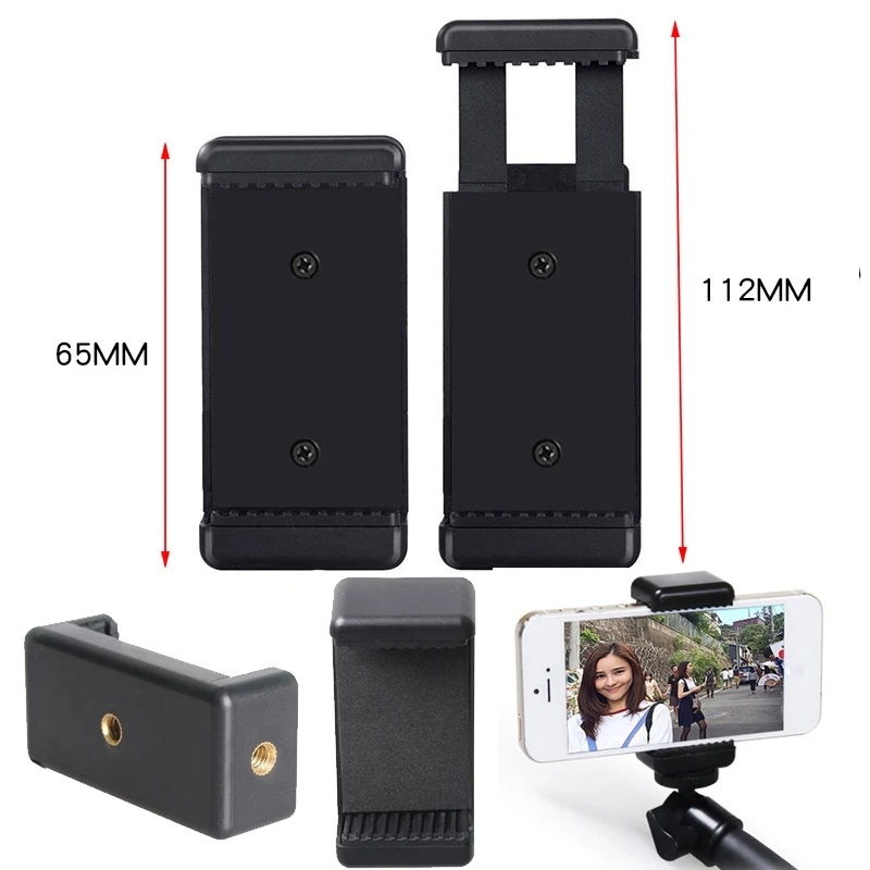 

Universal Monopod Holder Clip for Mobile Bracket For Camera Tripod Mount Holder Stand for iPhone Samsung Xiaomi Phone