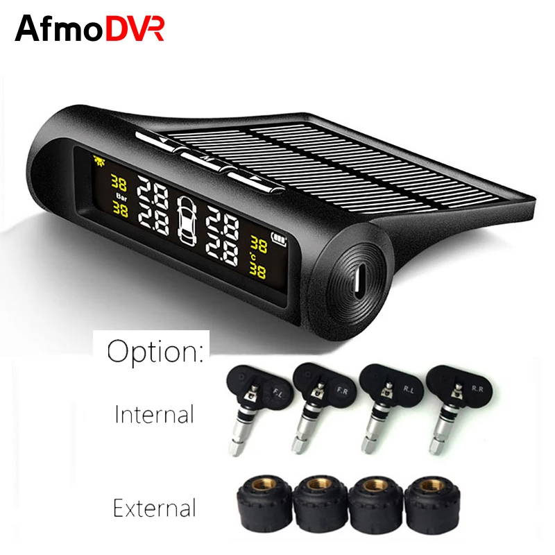 AfmoDVR USB система контроля давления в шинах на солнечных батареях автомобильных шин