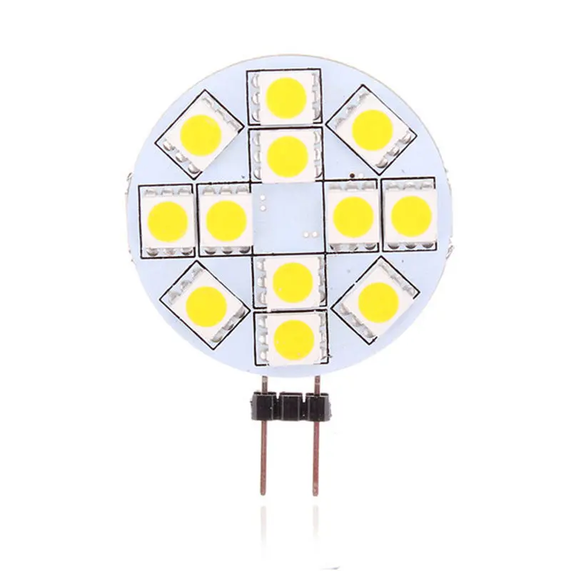 Светодиодный светильник лампа G4 лампа 1 Вт 3W 4 Вт 5 Вт 5050 SMD светильник Кукуруза Лампа Холодный белый Теплый белый светильник ing DC 12 В