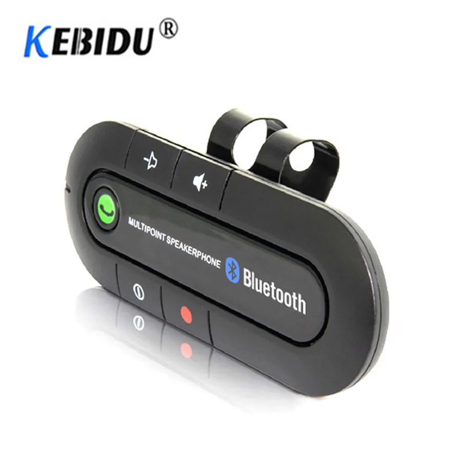 

Bluetooth 4.0 Receiver Handsfree Car Kit Sun Visor Clip Audio Adapter Wireless Multipoint Speakerphone Auto Stereo Mp3 Player