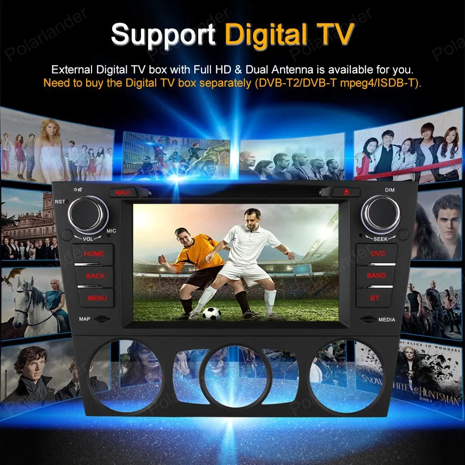 Android 4 автомобильный DVD четырехъядерный FM AM радио для B/MW/E90/E91/E92/E93/318/320/325 поддержка