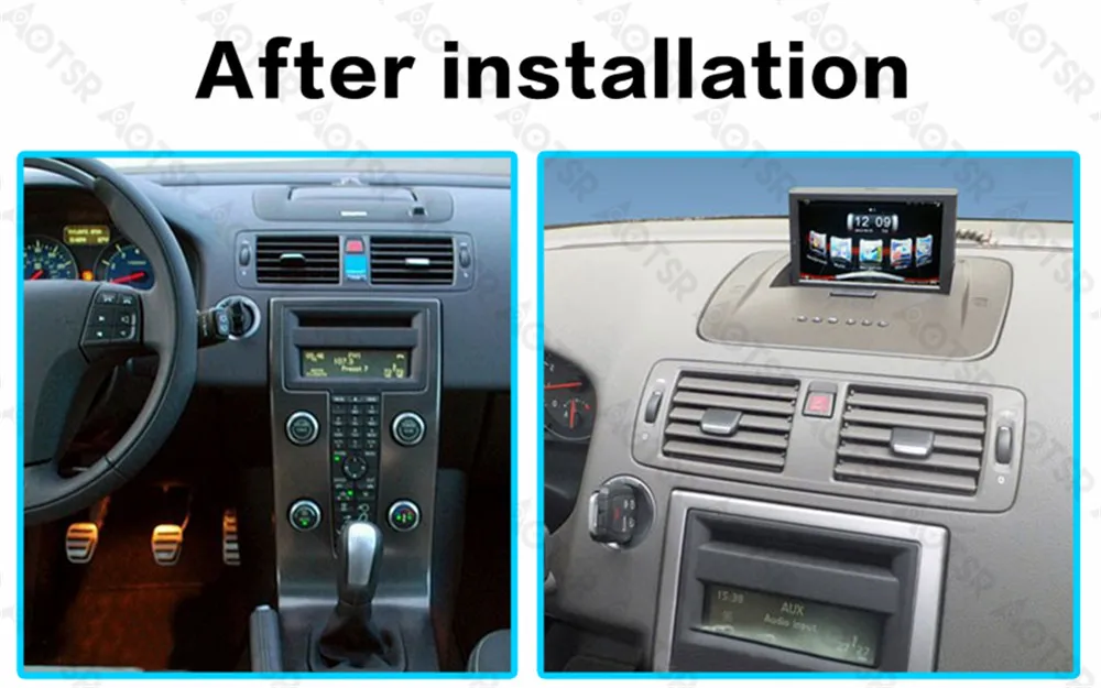 Aotsr Android 6 0 Автомобильный без DVD CD проигрывателя GPS навигация для VOLVO S40 C30 2008 2012