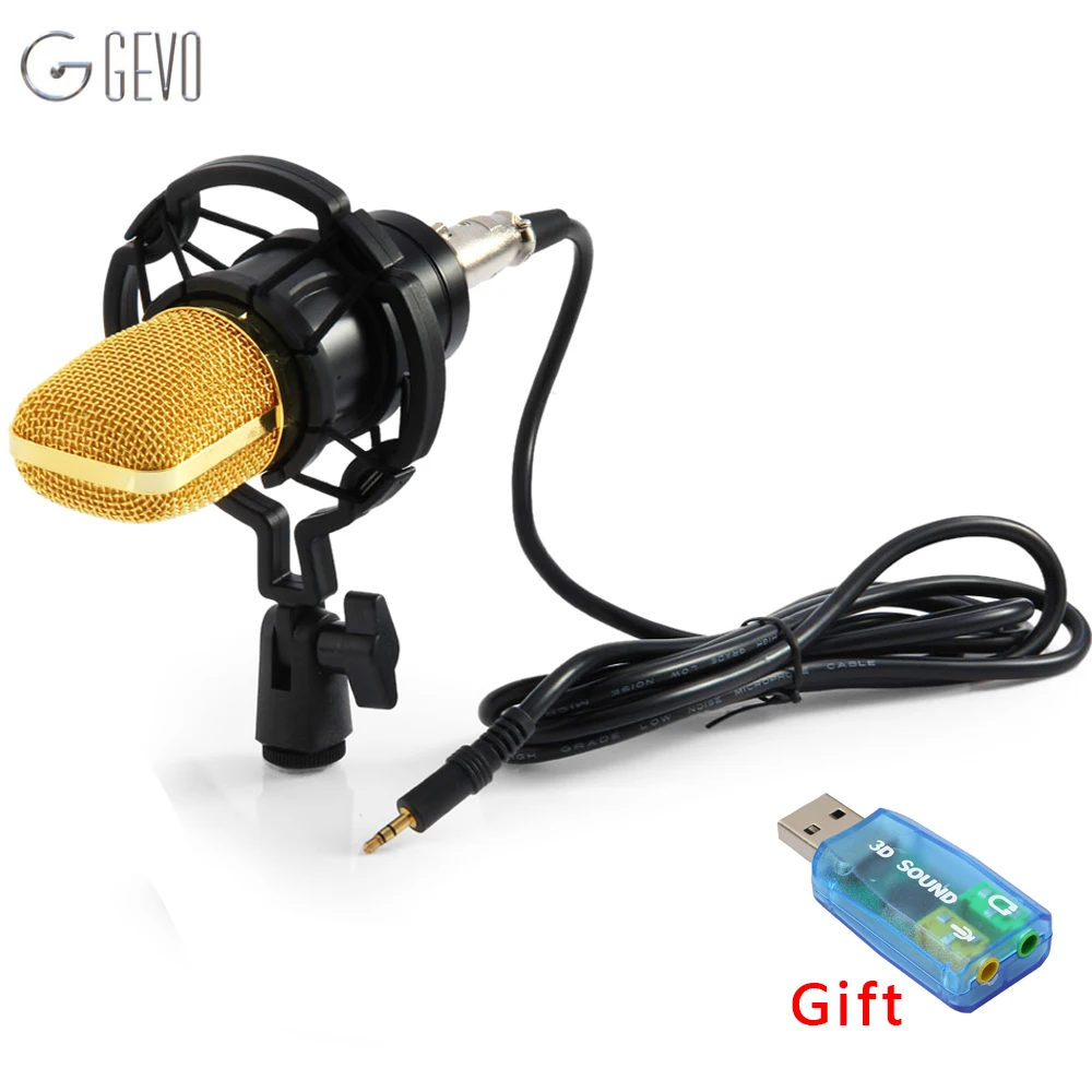 

BM 700 Professional Wired Handheld Microphone 3.5mm Condenser With Shock Mount Microphone For Recording Computer Microfono BM700
