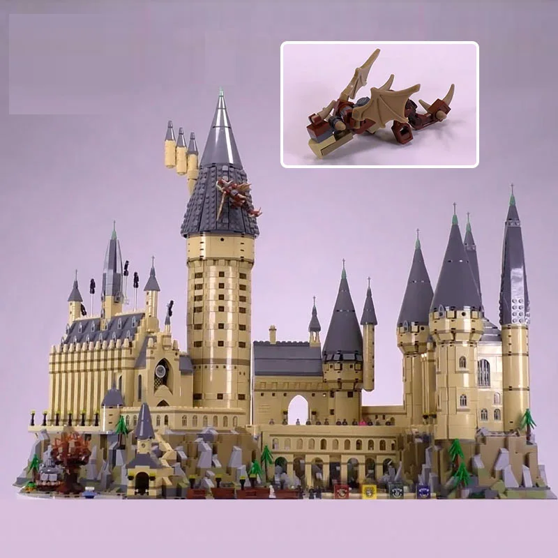 

Movie Figures Harry Potter Hogwarts Castle Compatible Legoing 71043 Model Kit Building Blocks Bricks Sets Educational Toys Gift