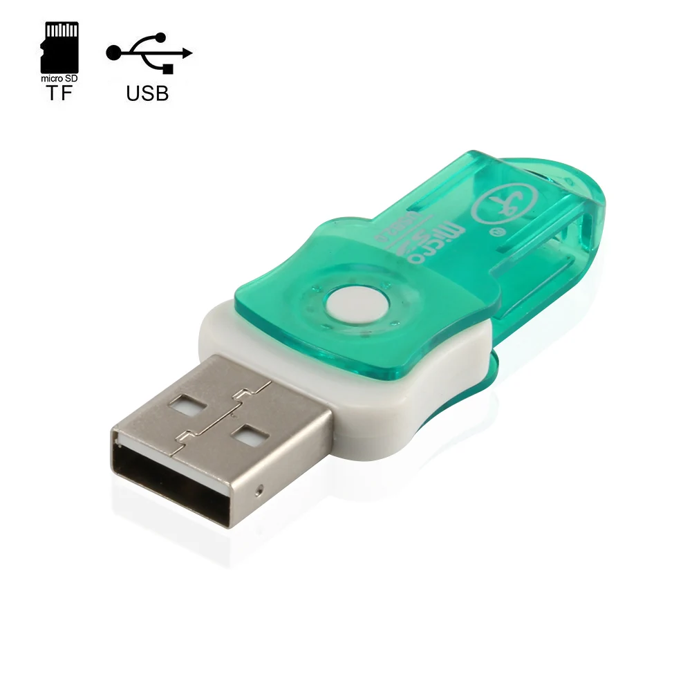 

USB 2.0 Micro SD TF Mini Card Reader High Speed Adapter for PC Laptop MicroSD Memory Card SL@88