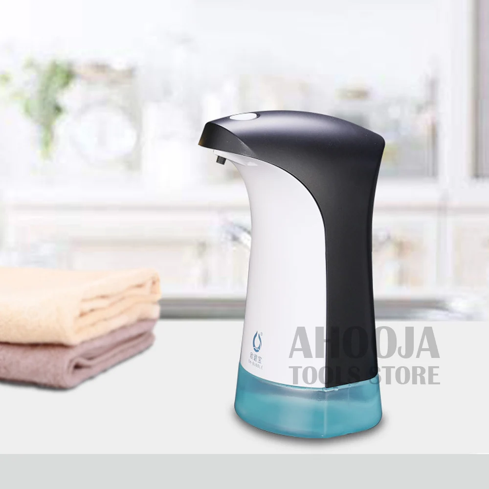 Online 380ML Automatische Flüssigkeit Seife Spender Intelligente Sensor Touchless Waschmittel Shampoo Spender Bad Küche Seife Flasche