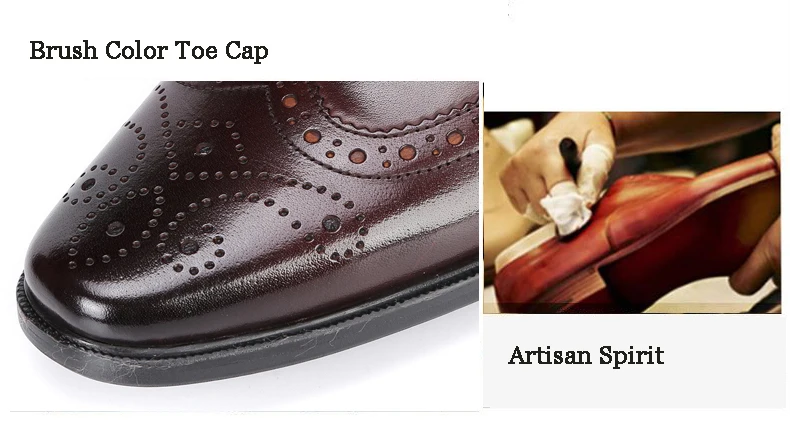 Men's Oxfords Shoes Leisure Casual Genuine Leather Wedding Dress Shoes For Men Business Brogues Shoes Moccasins Square Toe Shoes (3)