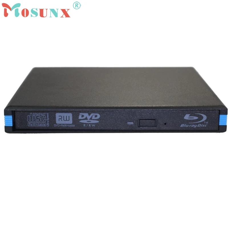 Del USB 3 0 внешний тонкий чехол для usb носителей компакт дисков RW Blu Ray 12 7 мм жесткий