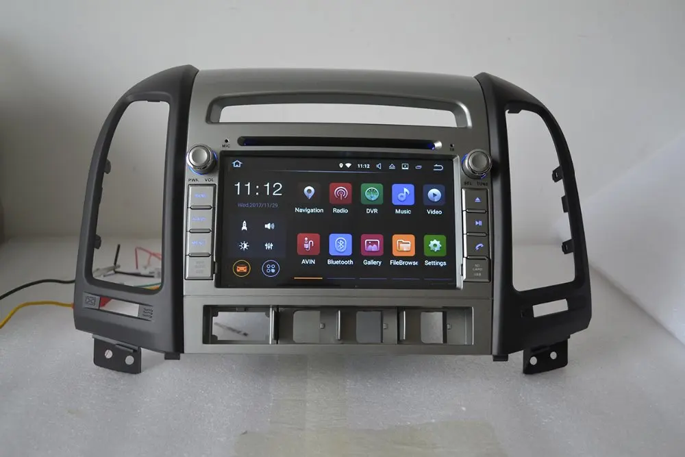 

7" Android 7.1 with 2GB RAM,16GB ROM,for hyundai SANTA FE 2006 2012 car DVD player,gps navigation,3G,BT,Wifi,quad core 1024x600