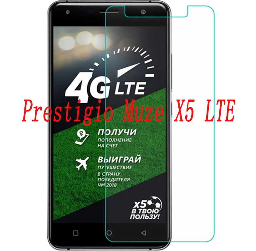 

2PCS NEW Screen Protector phone For Prestigio Muze X5 LTE phone Tempered Glass SmartPhone Film Protective Screen Cover