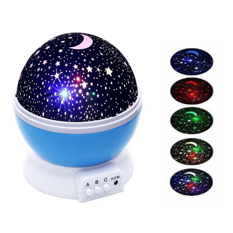 Luminous Toys Novelty Romantic Starry Sky LED Night Light Projector USB