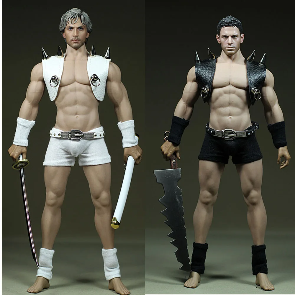 

Mnotht Custom 1/6 White/Red/Black The Expendables Male Solider Clothese Fit For PH Steel Body Model M30 M31 M32 M33 M34 l30