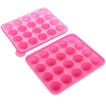 

20 Holes Silicone DIY Lollipop Tray Mold Round Ball Cake Mould Baking Tools HYD88