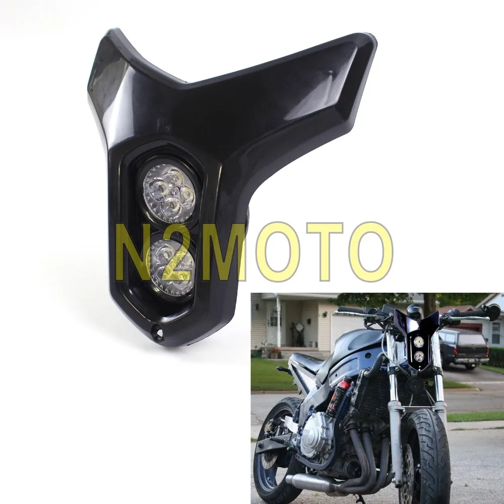 Headlight Headlamp Streetfighter For Ktm Yamaha Honda Suzuki Kawasaki Dual Sport Auto Parts Accessories Motorcycle Body Frame