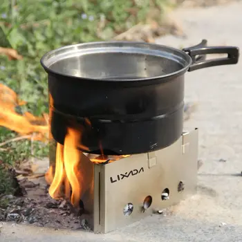 

Outdoor Cooking Camping Triangle Wood Stove Pocket Alcohol Stainless Steel Stove Lixada Outdoor Cooking Camping Backpacking