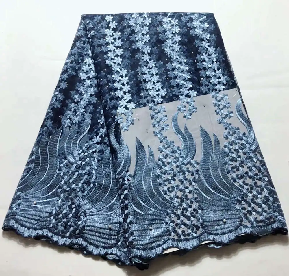 

Pearls Bride African Lace Fabric With Stone High Quality Beaded French Net Lace Fabric Guipure Nigerian Lace Fabrics B78121202S