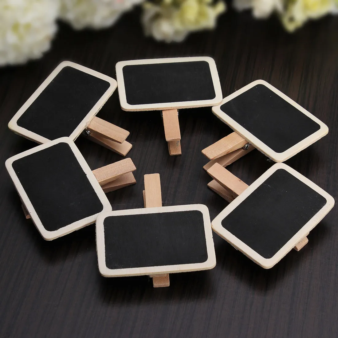 Mini Blackboard Chalkboard Pegs Wooden Message Labels Holder Clips ... Mini Blackboard Chalkboard Pegs Wooden Message Labels Holder Clips ...