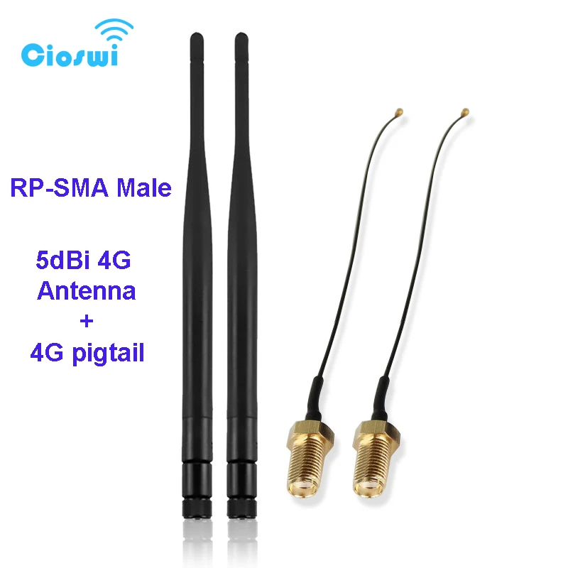 Cioantenna антенна wifi RP sma 5dBi 7dBi 2,4 ГГц 5 ГГц 3g 4g lte Антенна Открытый omni длинный диапазон жгутовой Кабель с разъемом sma кабель для беспроводного