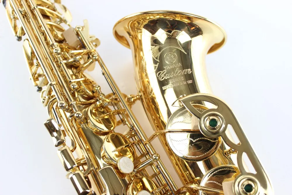 YAS 875 Alto Saxophone E Flat Instrument Gold Plated Lacquer Plating FREE SHIPPING Brass