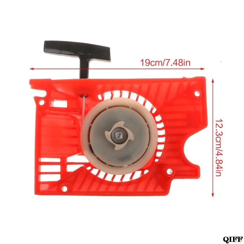 Прямая поставка и газонокосилка с одной отдачей Потяните Стартер для китайской бензопилы 4500 5200 5800 APR28