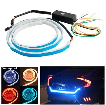 

Dragonpad 12V Car Flow Type LED Strip Light Tailgate Turning Signal Lights Bar Trunk Strips Lamp