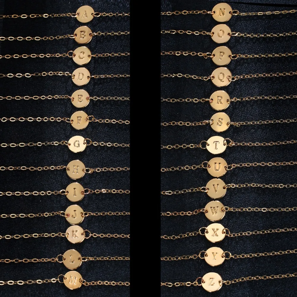 Модный регулируемый браслет с буквами из золотого сплава для женщин очаровательный браслет для девочек вечерние ювелирные изделия подарок