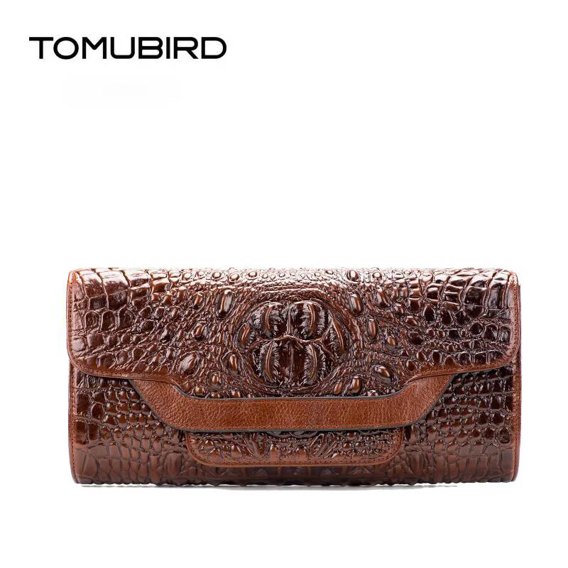 TOMUBIRD new fashion superior leather designer brand women evening bag Embossed Crocodile genuine leather shoulder clutch bag TOMUBIRD new fashion superior leather designer brand women evening bag Embossed Crocodile genuine leather shoulder clutch bag