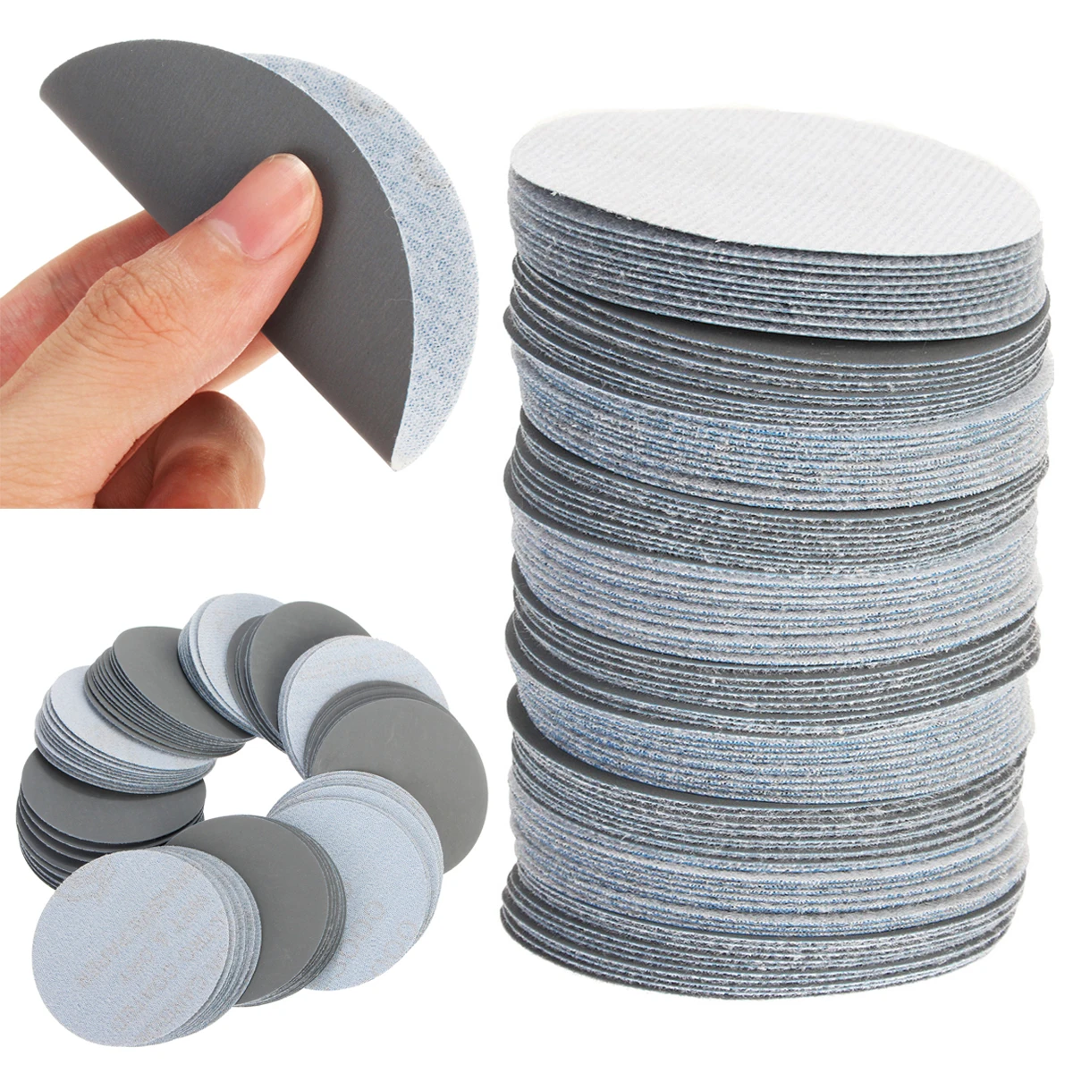 100pcs 3 Inch 3000 Grit Sanding Discs Self Adhesive Mixed Grit Sanding Polishing Sandpaper