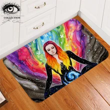 Медитация от Пикси холодный художественный коврик красочный ковер акварель Йога для гостиной расслабить дзен девушка коврик открытый 50x80 см