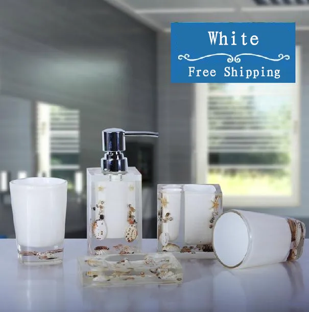 shell resin bathroom set bathroom supplies kit five pieces of bathroom accessories free shipping in bathroom accessories sets from home garden on - Bathroom Accessories Kit shell resin bathroom set bathroom supplies kit five pieces of bathroom accessories free shipping in bathroom accessories sets from home garden on - Bathroom Accessories Kit