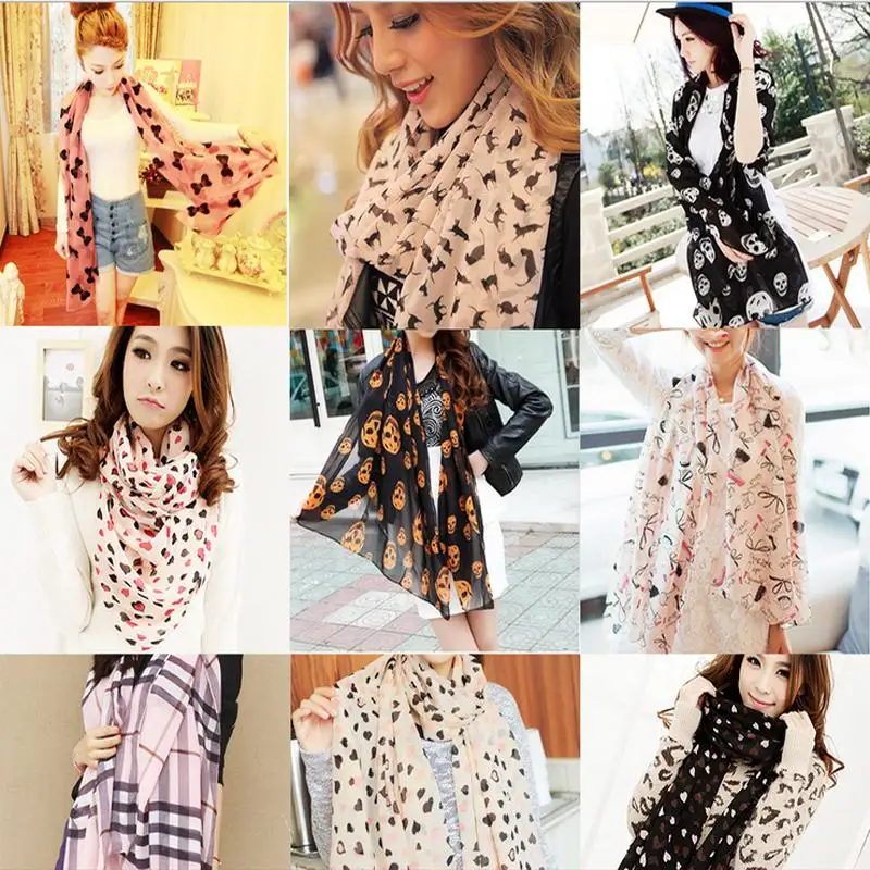 2016 Design Stylish Women Fashion Long Stole Soft all-match Chiffon Summer Scarf Shawl Wraps&Scarves Hot