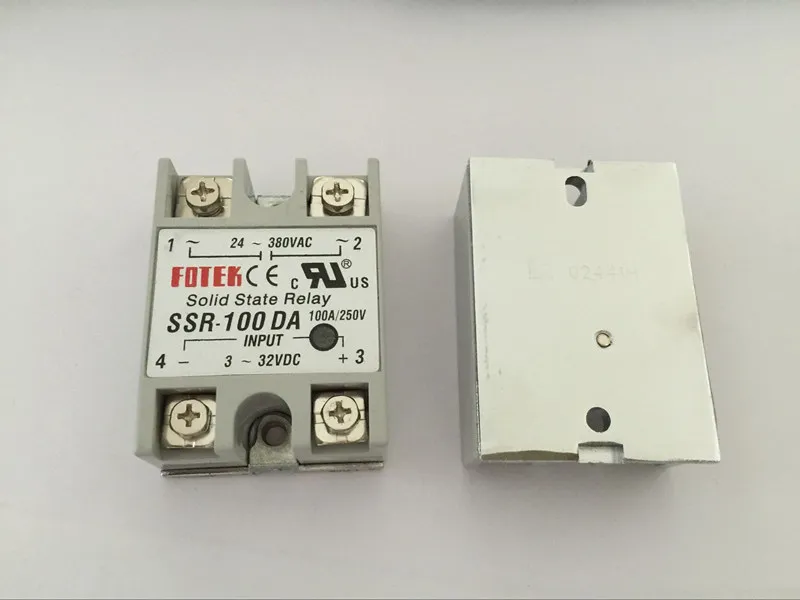 Реле SSR100DA SSR-100DA производитель реле ssr 100A вход 3-32VDC выход 24-380VAC 1 шт. | Строительство