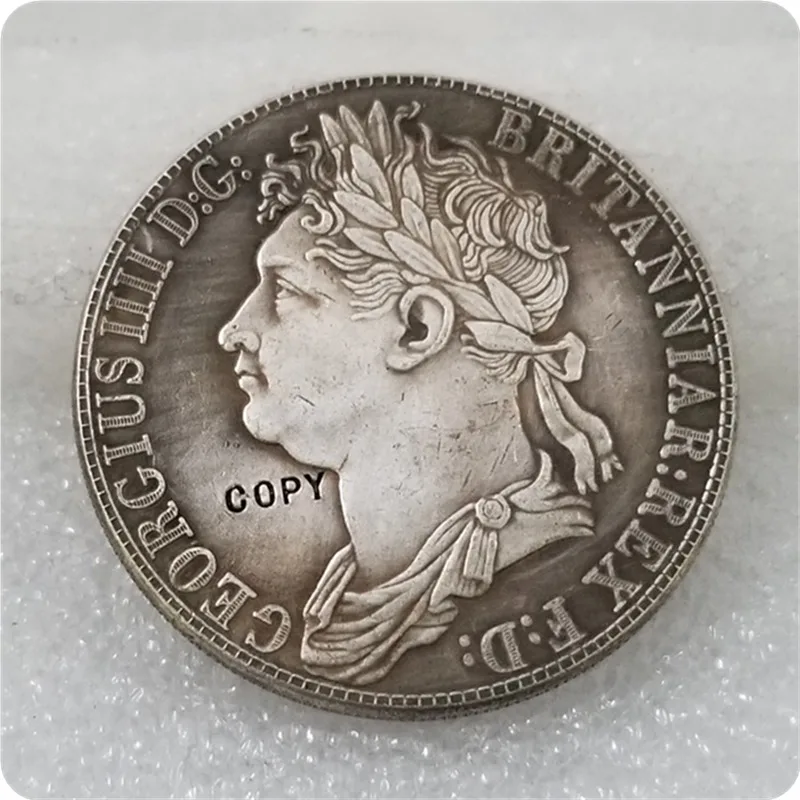 1830 Великобритания Джордж IV монета Корона 4rix долларов Монета серебряная копия