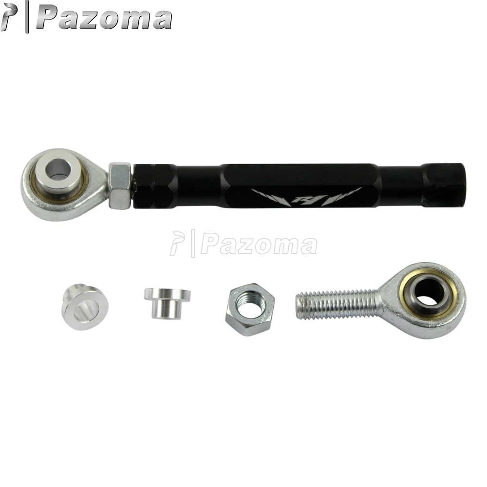 Black Motorcycle Rear Adjustable Lowering Links Kit Motorbike Aluminum