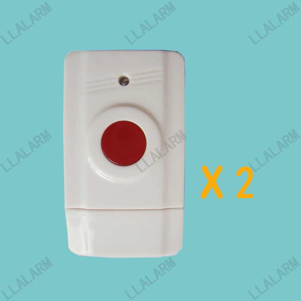 2pcs Lot~wireless Panic Button Emergency Button Alarm For Home Alarm System 433mhz In Emergency