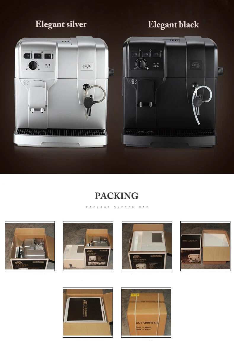 Автоматическая Эспрессо кофеварка 19 бар кофе машина вспенивания и кофе тостер CLT-Q004