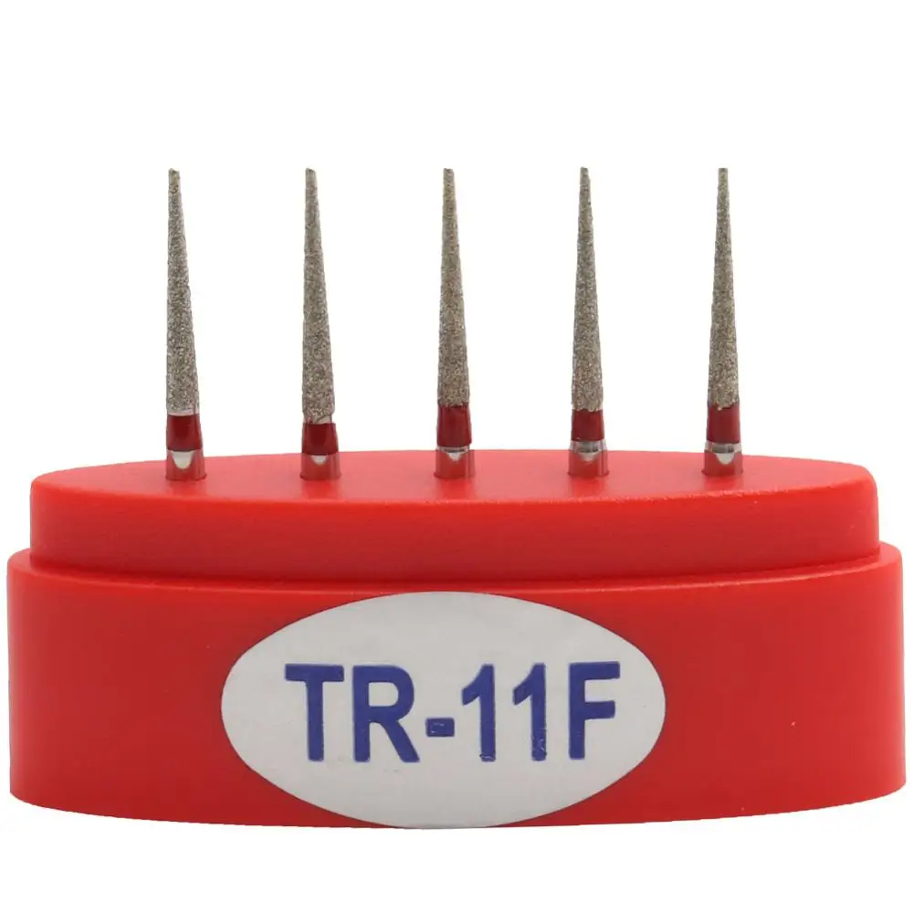 Стоматологические алмазные боры Средний FG 1,6 M для стоматологических высокоскоростных наконечников Стоматологическая воздушная турбина от TR-11 до TR-20 - Цвет: TR-11F