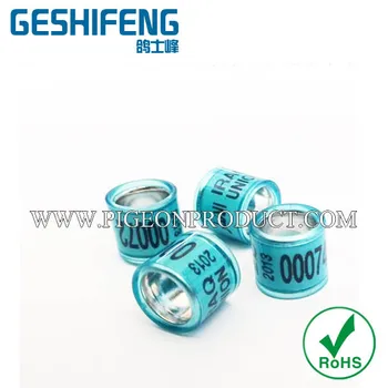 

top quality 8mm racing pigeon ring, 2016 RUS ring