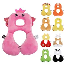 Cartoon Baby Shaping Pillow Infant Car Travel Sleeping Pillow Headrest Neck support Protection Pillow Cartoon Seat Covers R4