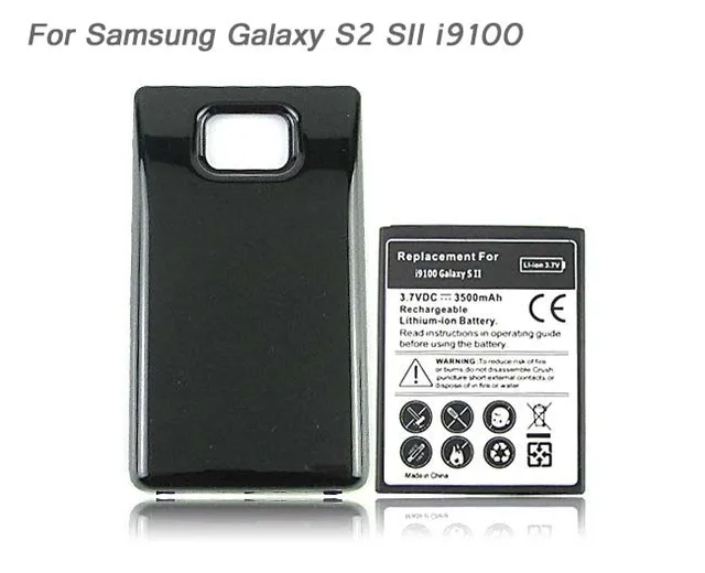 gt i9100 extended battery 3500mah for samsung galaxy s2 sii i9100gt i9100 extended battery 3500mah for samsung galaxy s2 sii i9100 replacement thicker celular battery black back cover case