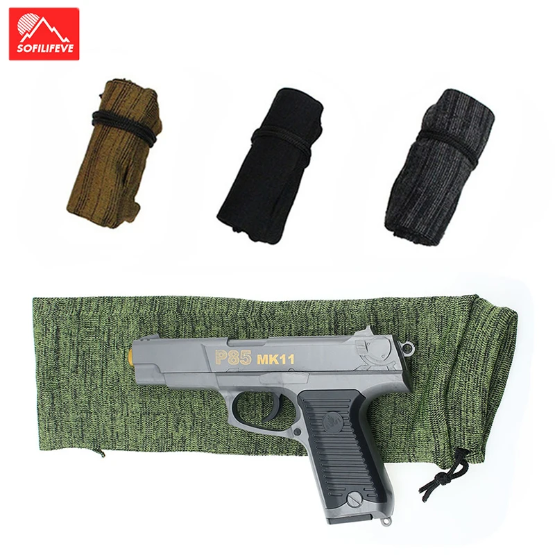

Elastic Hunting Pistol Gun Sock Glock Holster Knitted Holster Moistureproof Sleeve Pistol Protector Dust Protection Cover