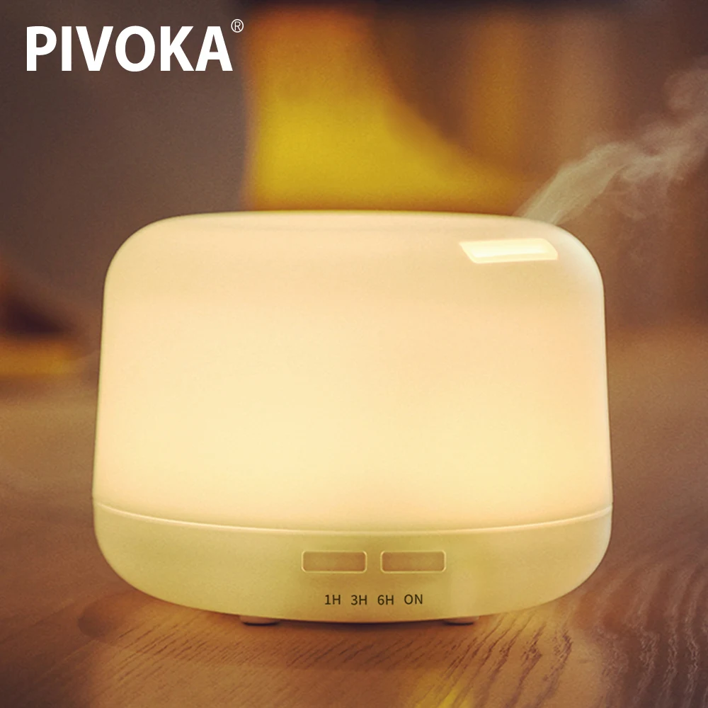 

PIVOKA 300ML Ultrasonic Air Aroma Humidifier With 7 Color Lights Electric Aromatherapy Essential Oil Aroma Diffuser