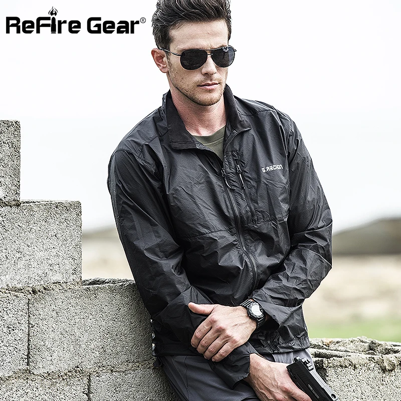 ReFire Gear ультра светильник Тактический Водонепроницаемый куртка Для мужчин Защита