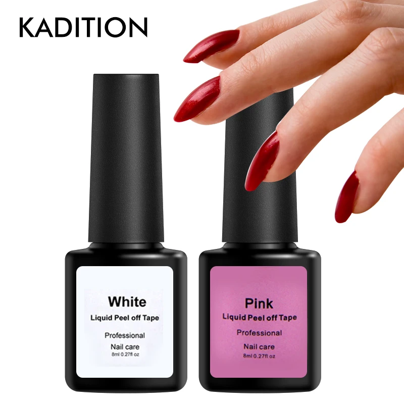 Kadition отрывной жидкий латекс лак для ногтей Лаки Клейкие ленты чистый быстрый